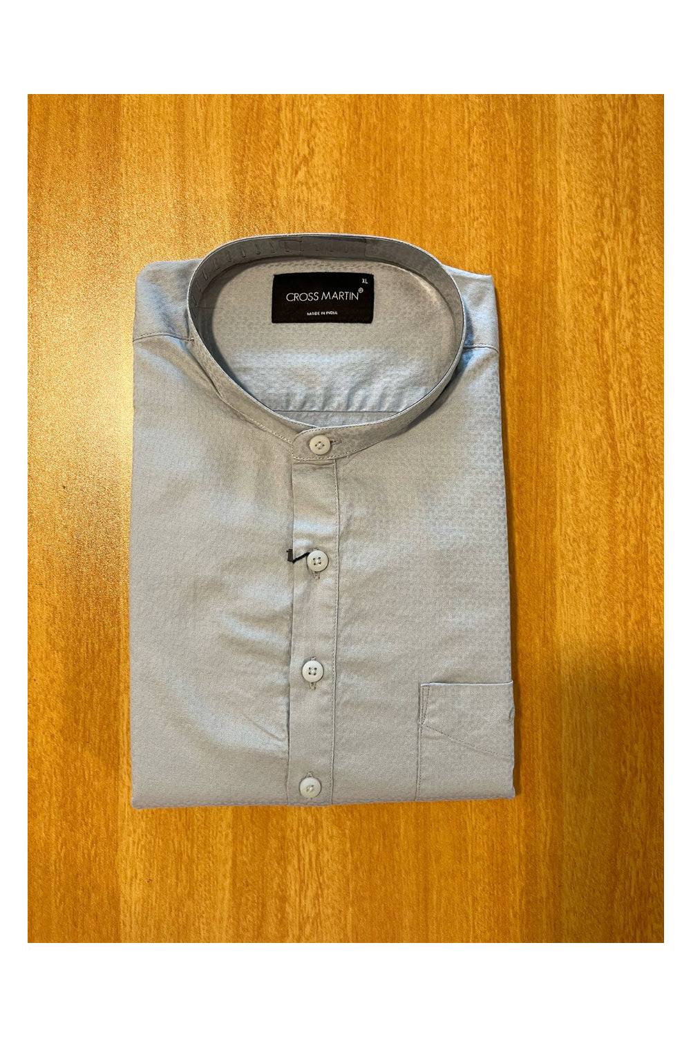 Southloom Grey Short Cotton Kurta Shirt for Men