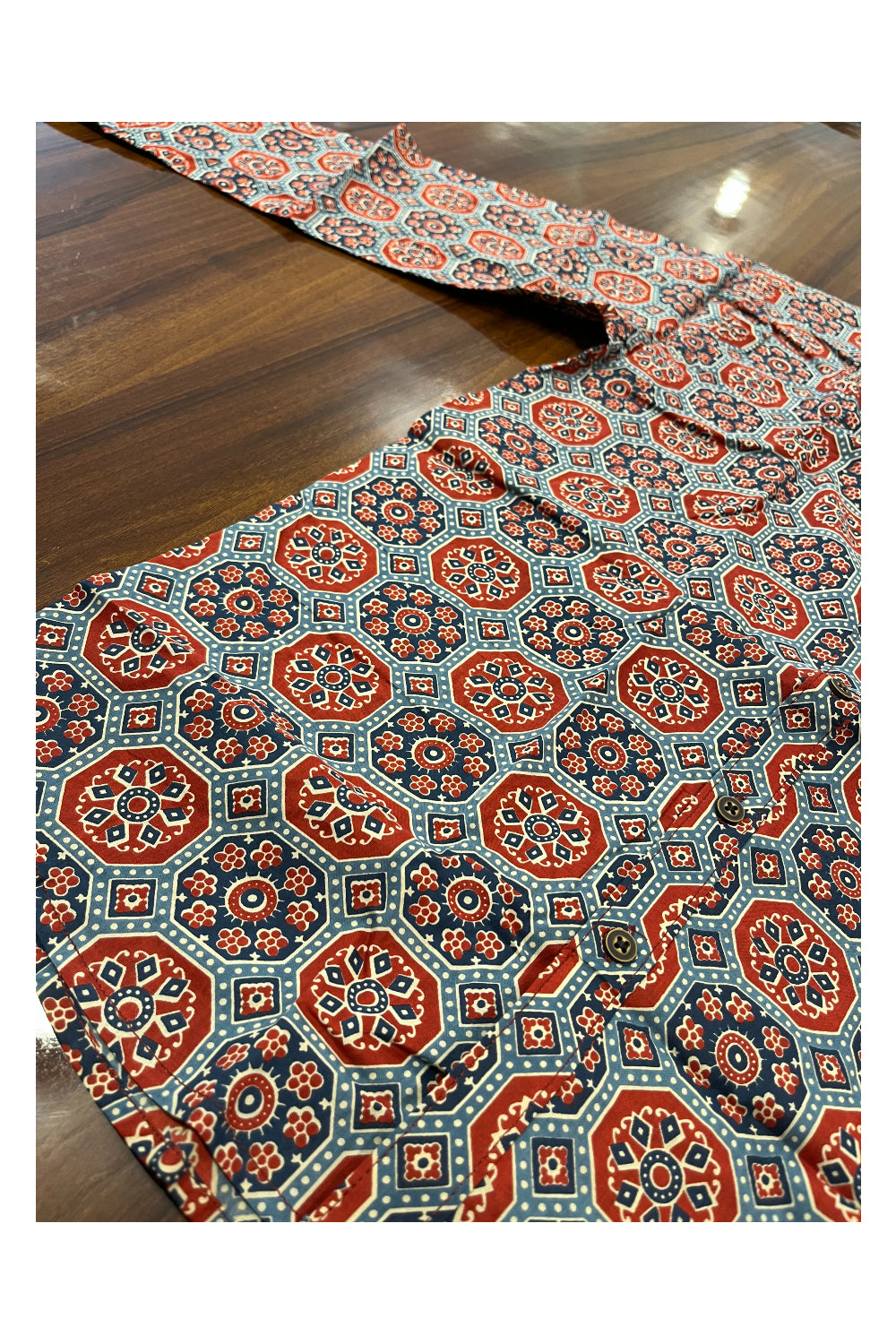 Southloom Jaipur Pure Cotton Printed Shirt For Men (Medium)