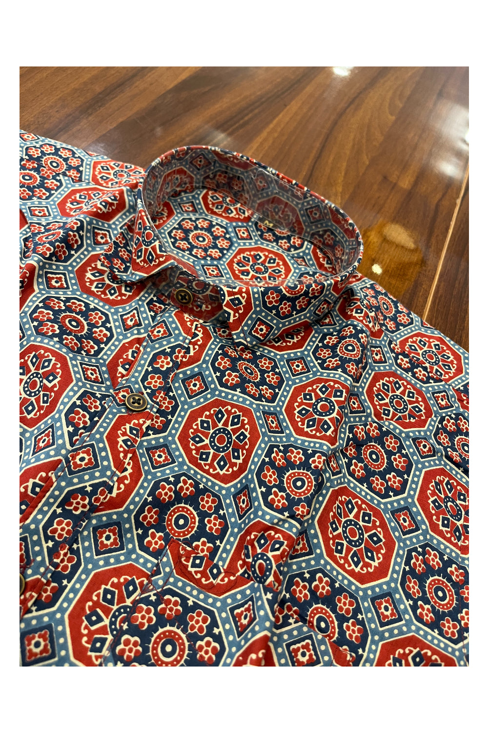 Southloom Jaipur Pure Cotton Printed Shirt For Men (Medium)