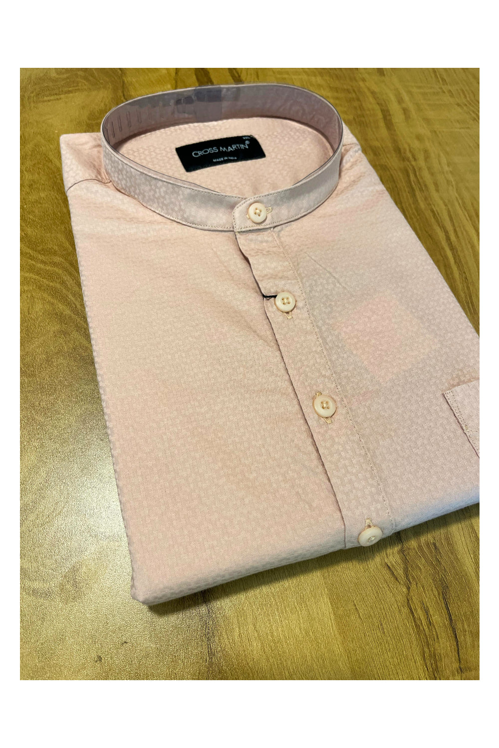 Southloom Onion Pink Short Cotton Kurta Shirt for Men