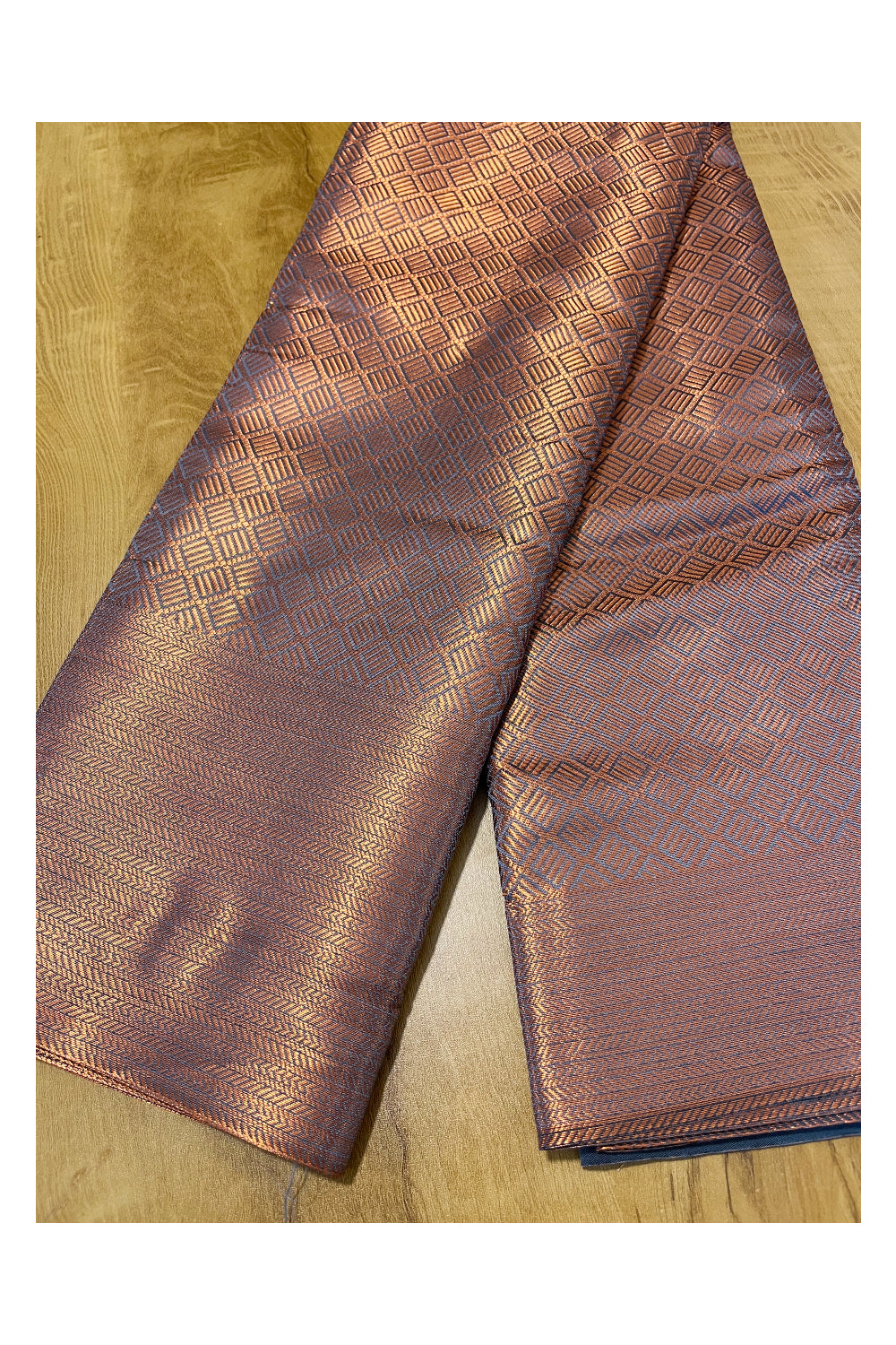 Southloom Premium Semi Silk Zari Work Brocade Saree in Bridal Grey with Matching Pallu