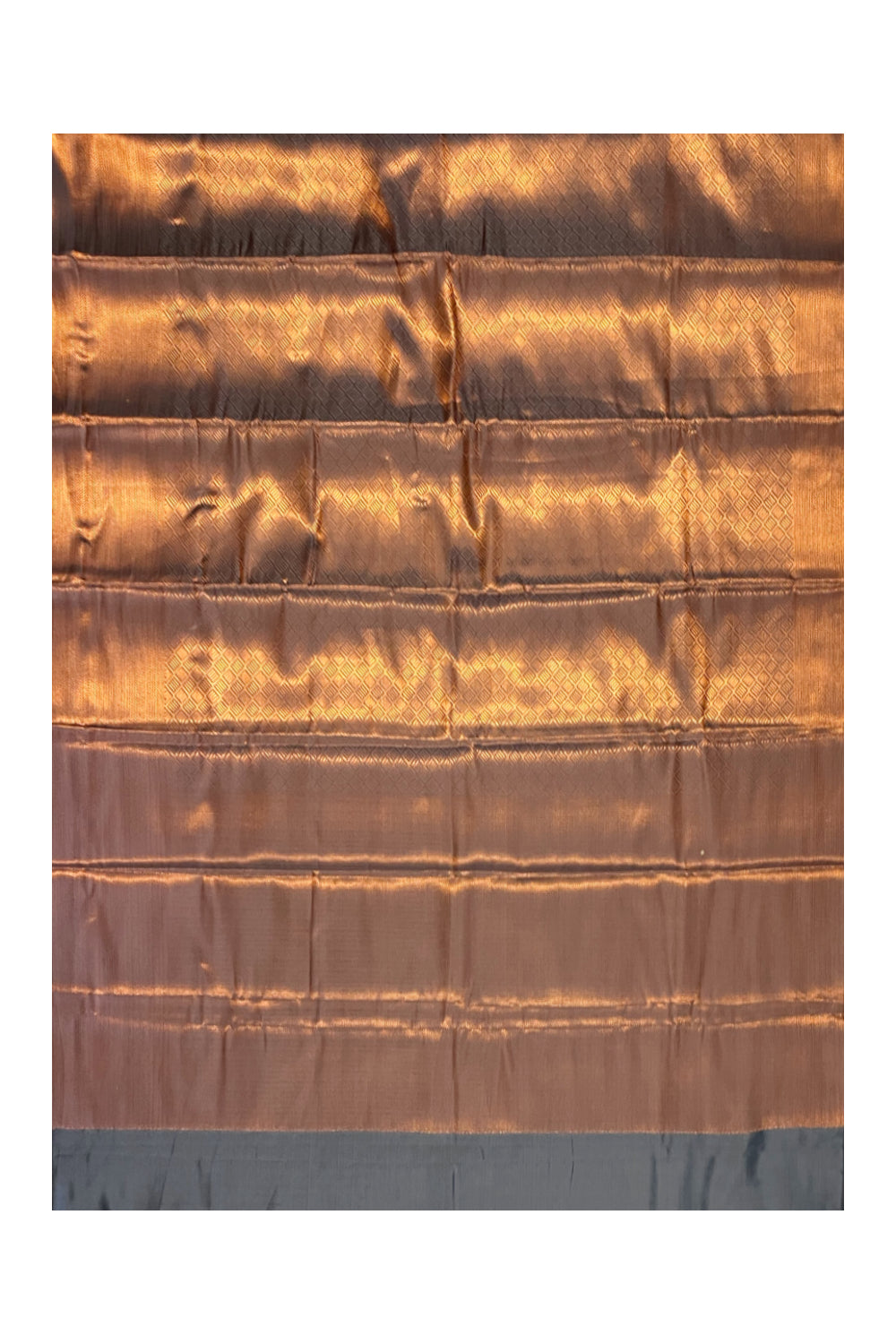 Southloom Premium Semi Silk Zari Work Brocade Saree in Bridal Grey with Matching Pallu