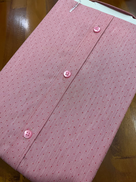 Pure Cotton Onion Pink Printed Shirt (46 HS)