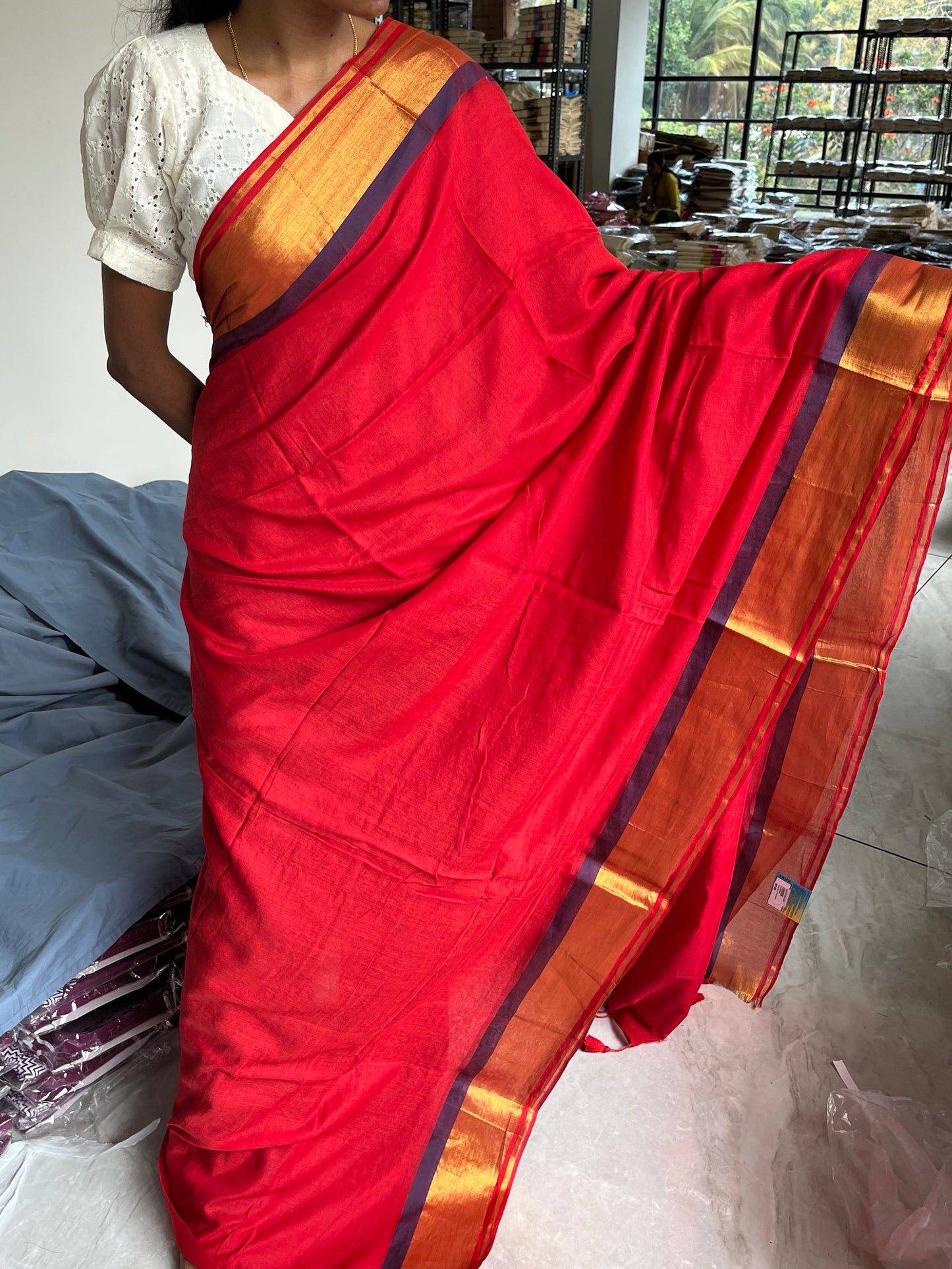 Kerala Mul Cotton Soft Fabric Saree SL215