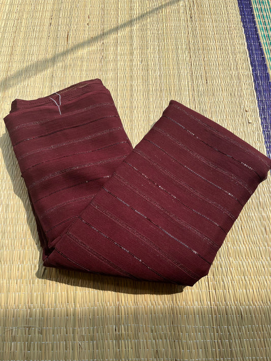 Vichithra Silks Maroon Saree SL191