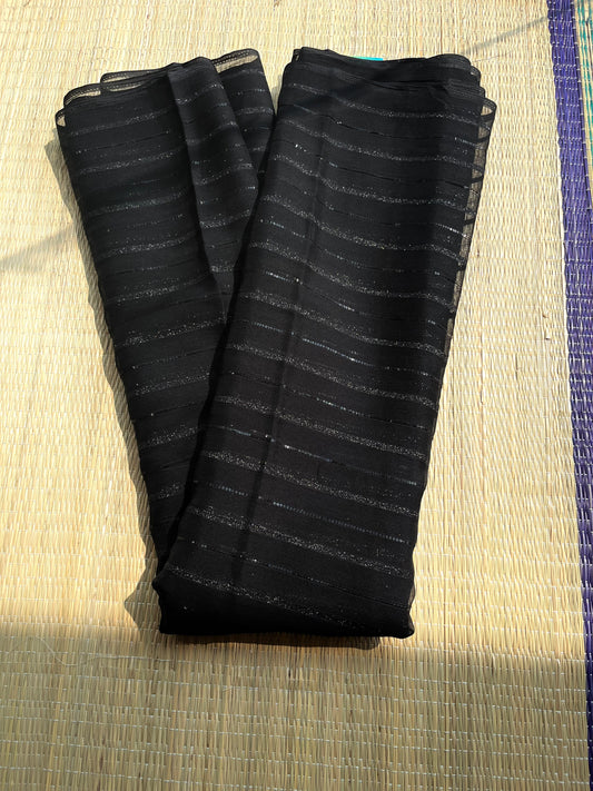 Vichithra Silks Black Saree SL191