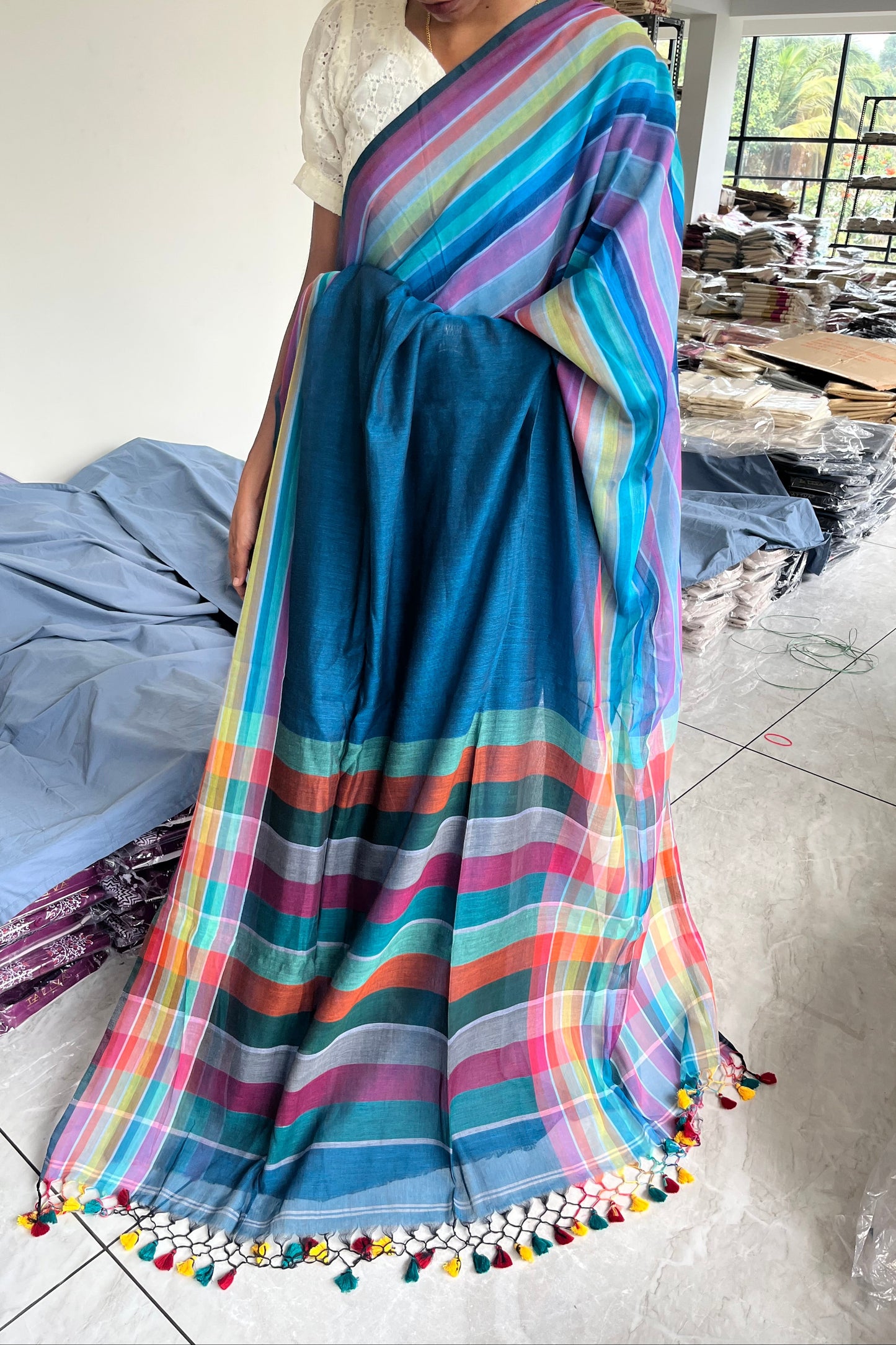 Kerala Mulcotton Soft Fabric Saree SL215