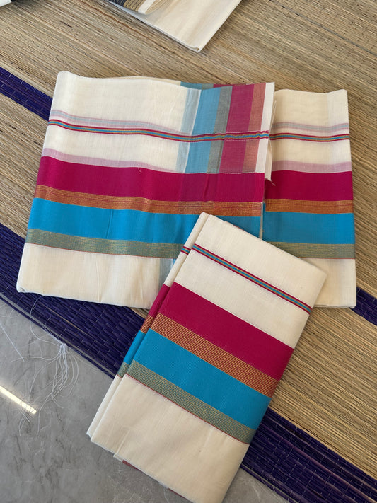 Kara and Kasavu Set Mundu (2.80 mtrs) SL111