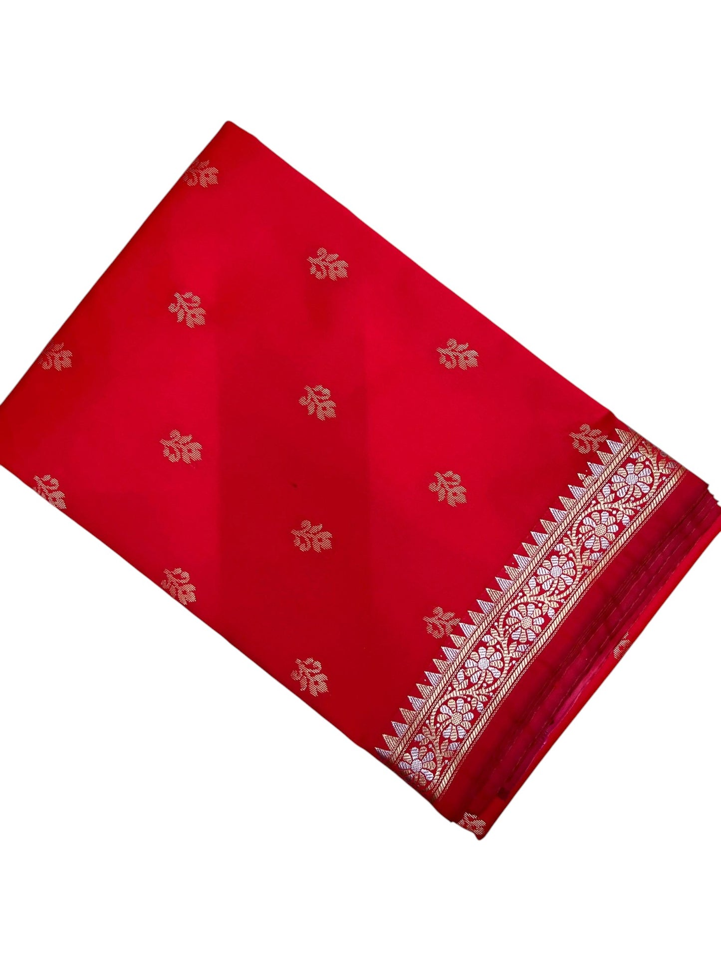 Southloom Satin Banarasi Silk Saree with Woven Work on Body and Borders In Magenta