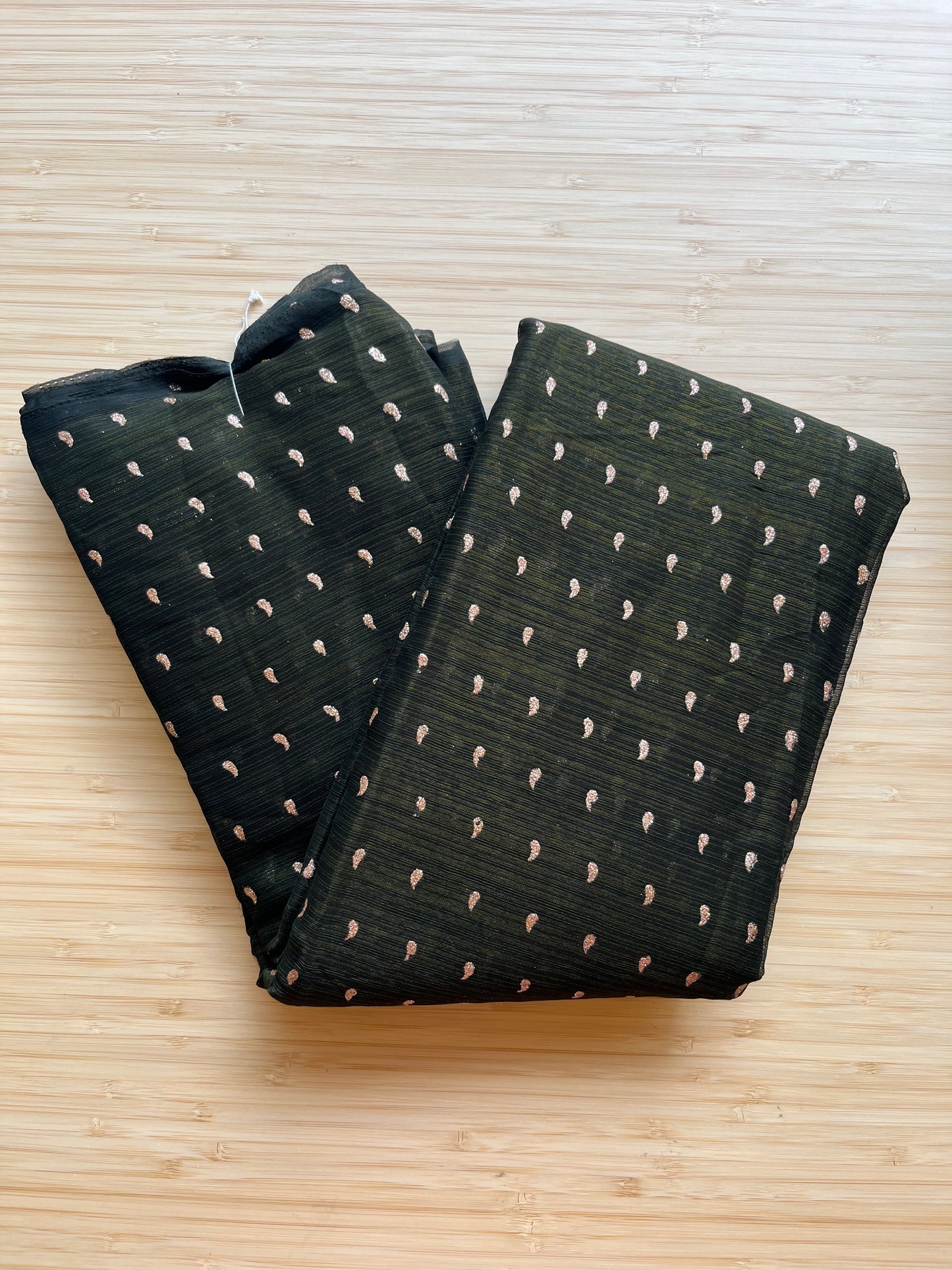 Vichithra Silks Green Colour With Gold Work SL191