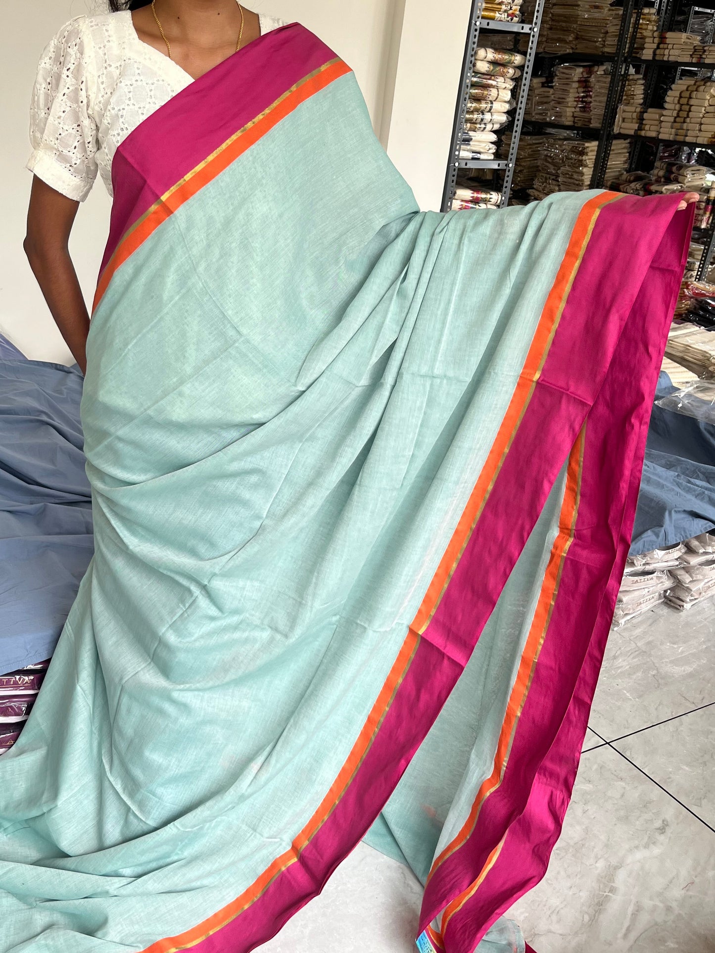 Kerala Mul Cotton Soft Fabric Saree SL215