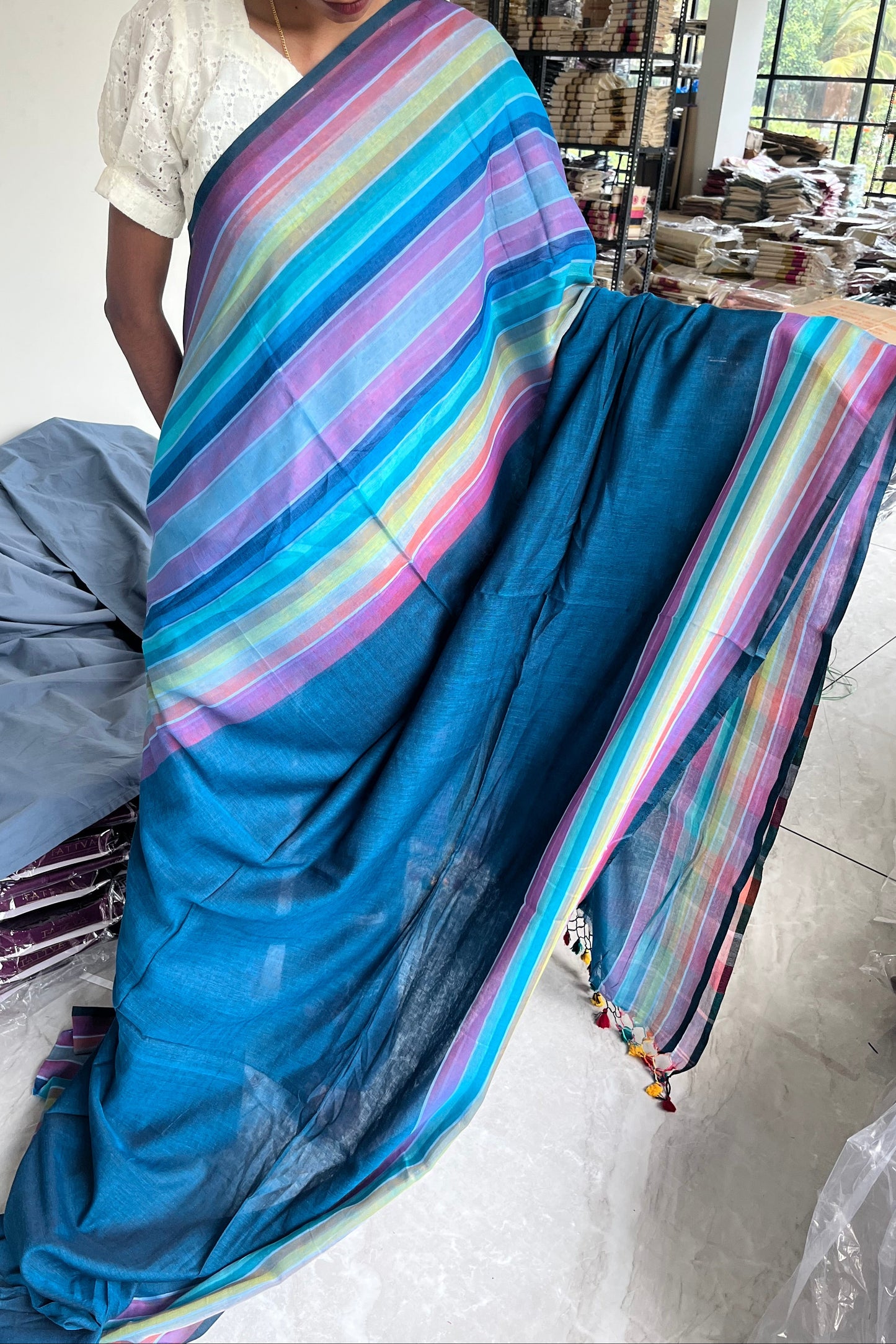 Kerala Mulcotton Soft Fabric Saree SL215