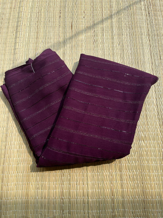 Vichithra Silks Purple Saree SL191