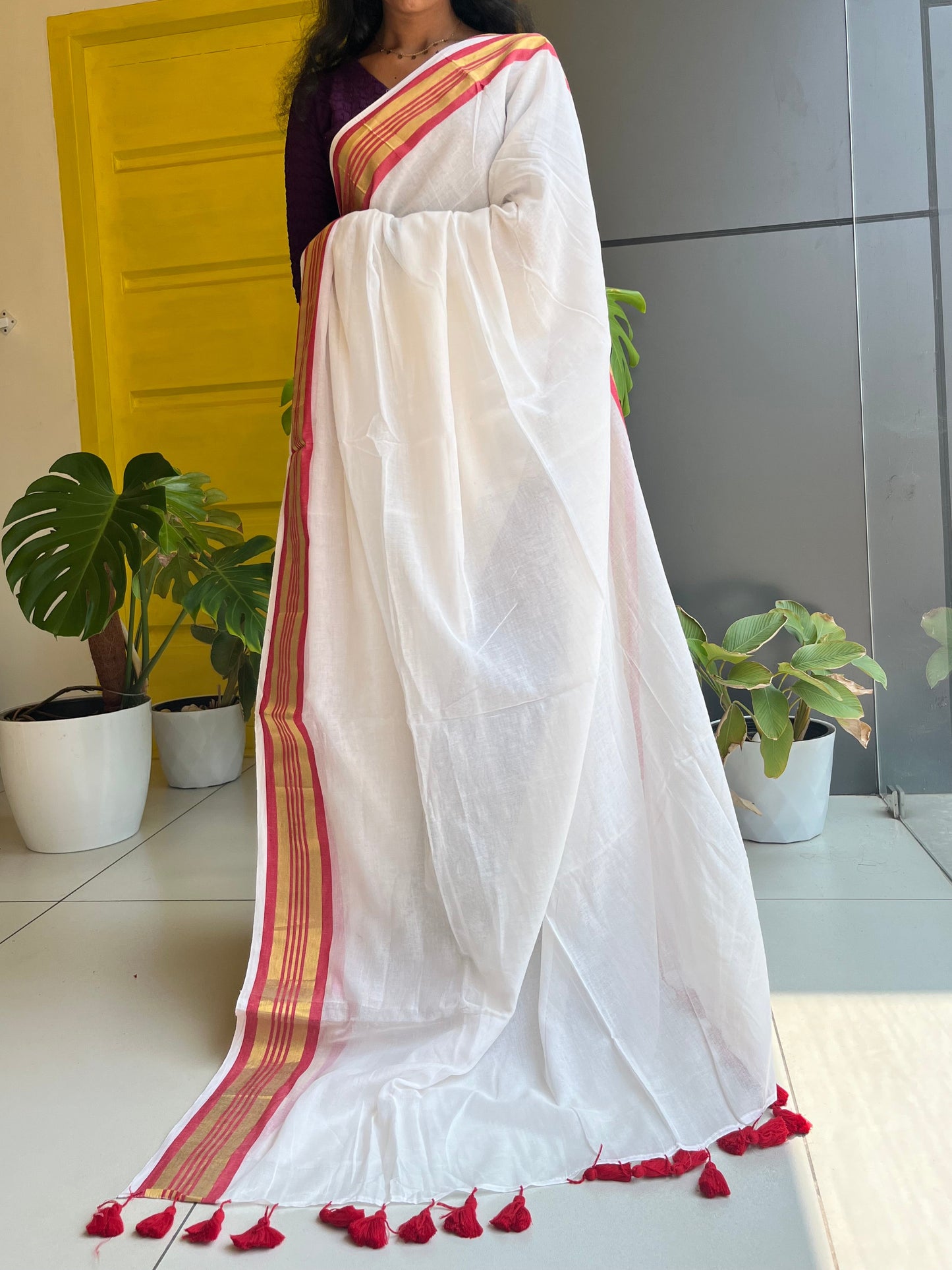 Kerala Mul Cotton Soft Fabric Saree SL215