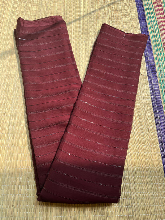 Vichithra Silks Maroon Saree SL191