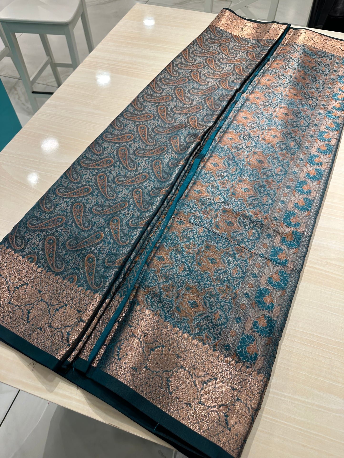 Semi Silk Resham Work Saree