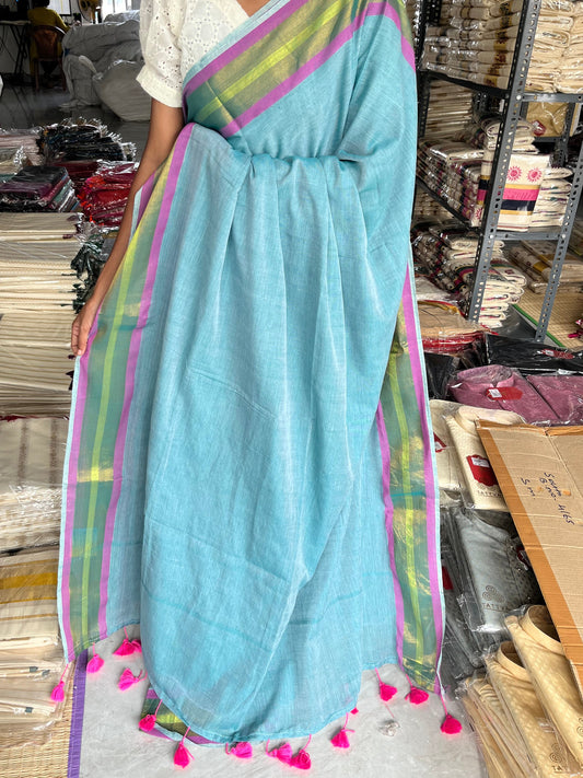 Kerala Mulcotton Soft Fabric Saree SL215