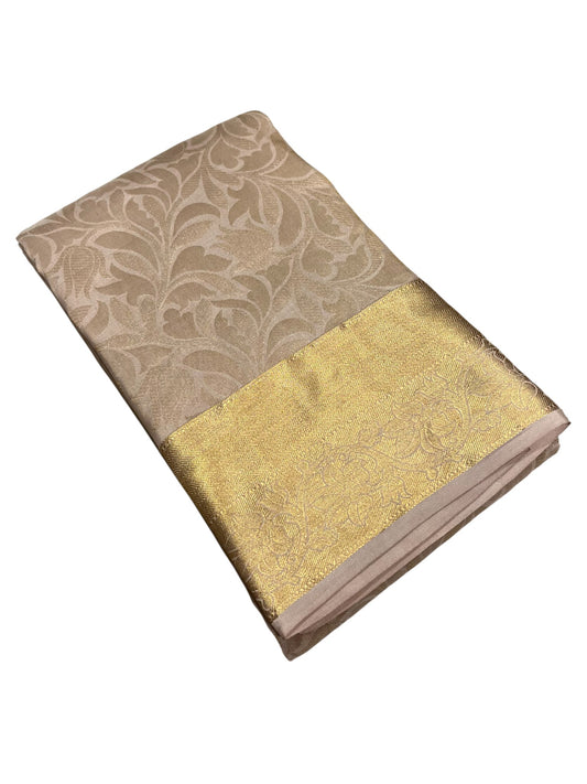 Southloom Pure Handloom Bridal Kanchipuram Silk Saree with Korvai Work