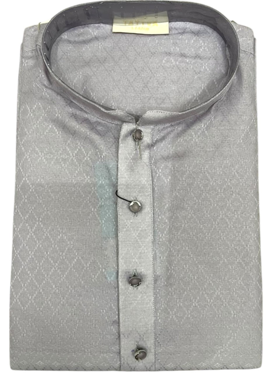 Southloom Yellow Woven Patterns Semi Silk Short Kurta for Men SL590