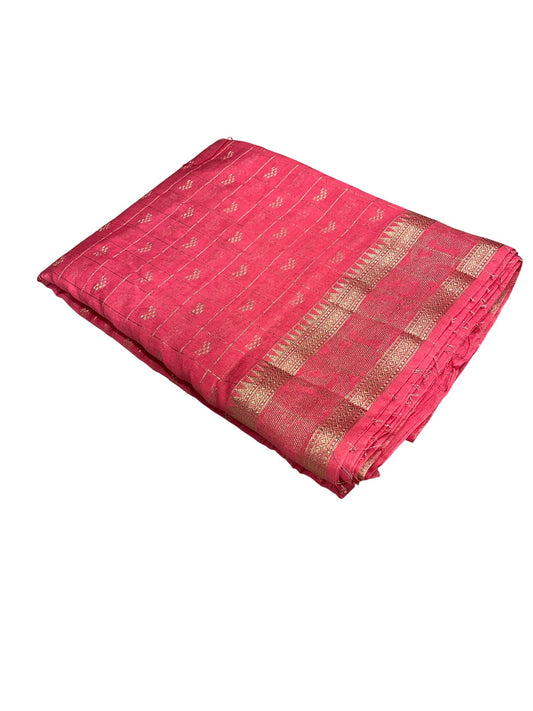 Southloom Georgete Banarasi Silk Saree with Woven Work on Body and Borders
