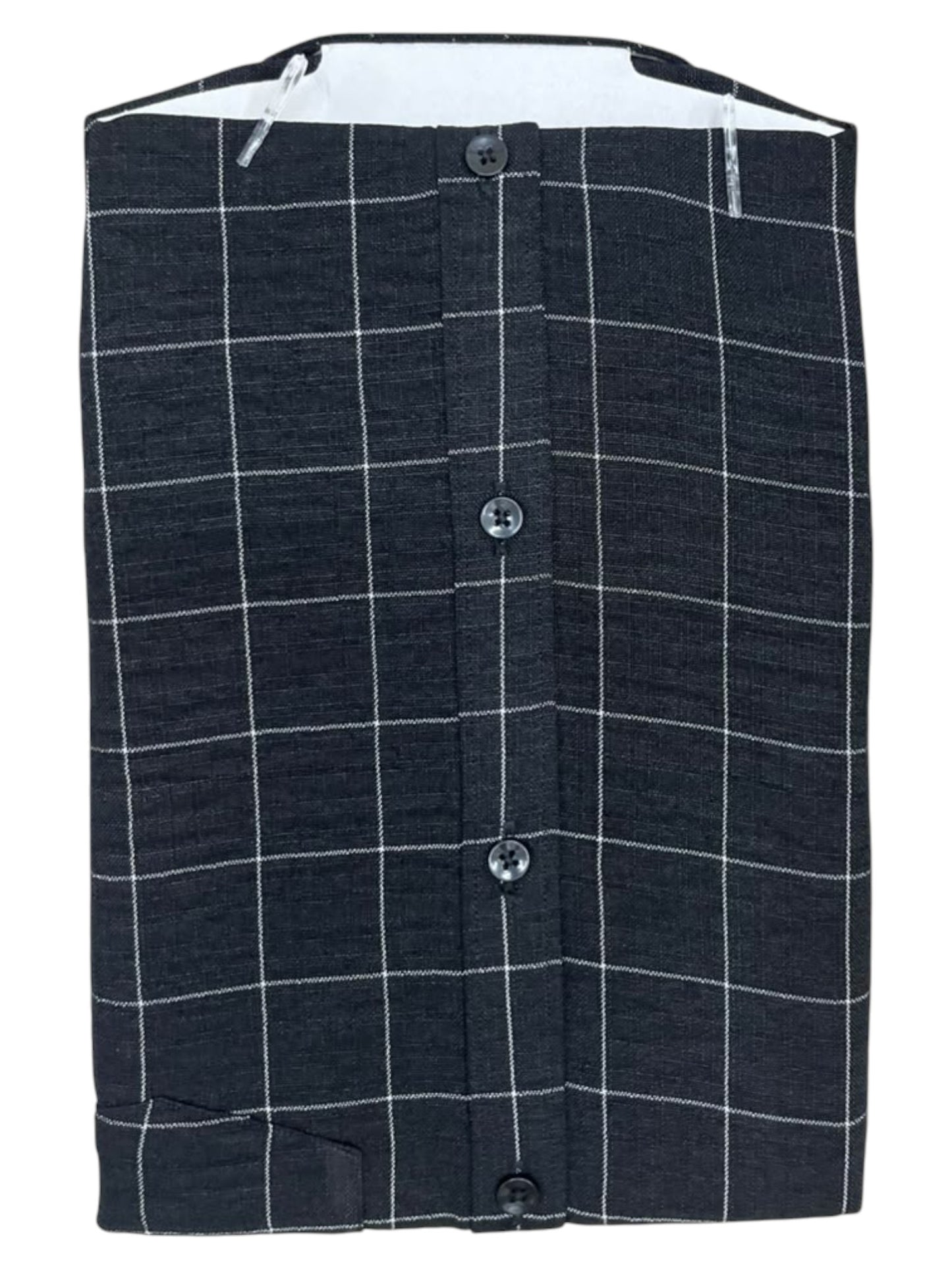 Southloom Pure Cotton Black Check Shirt SLSHIRT 40HS