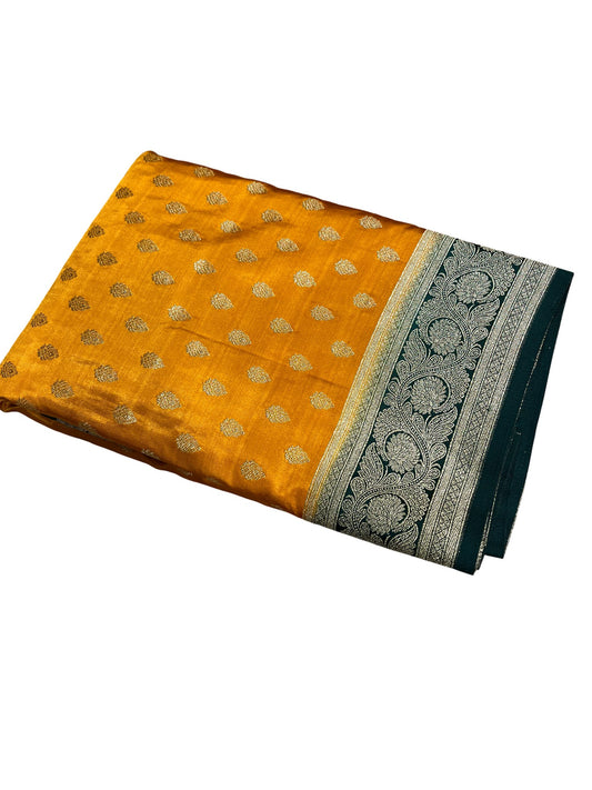 Southloom Satin Banarasi Silk Saree with Woven Work on Body and Borders