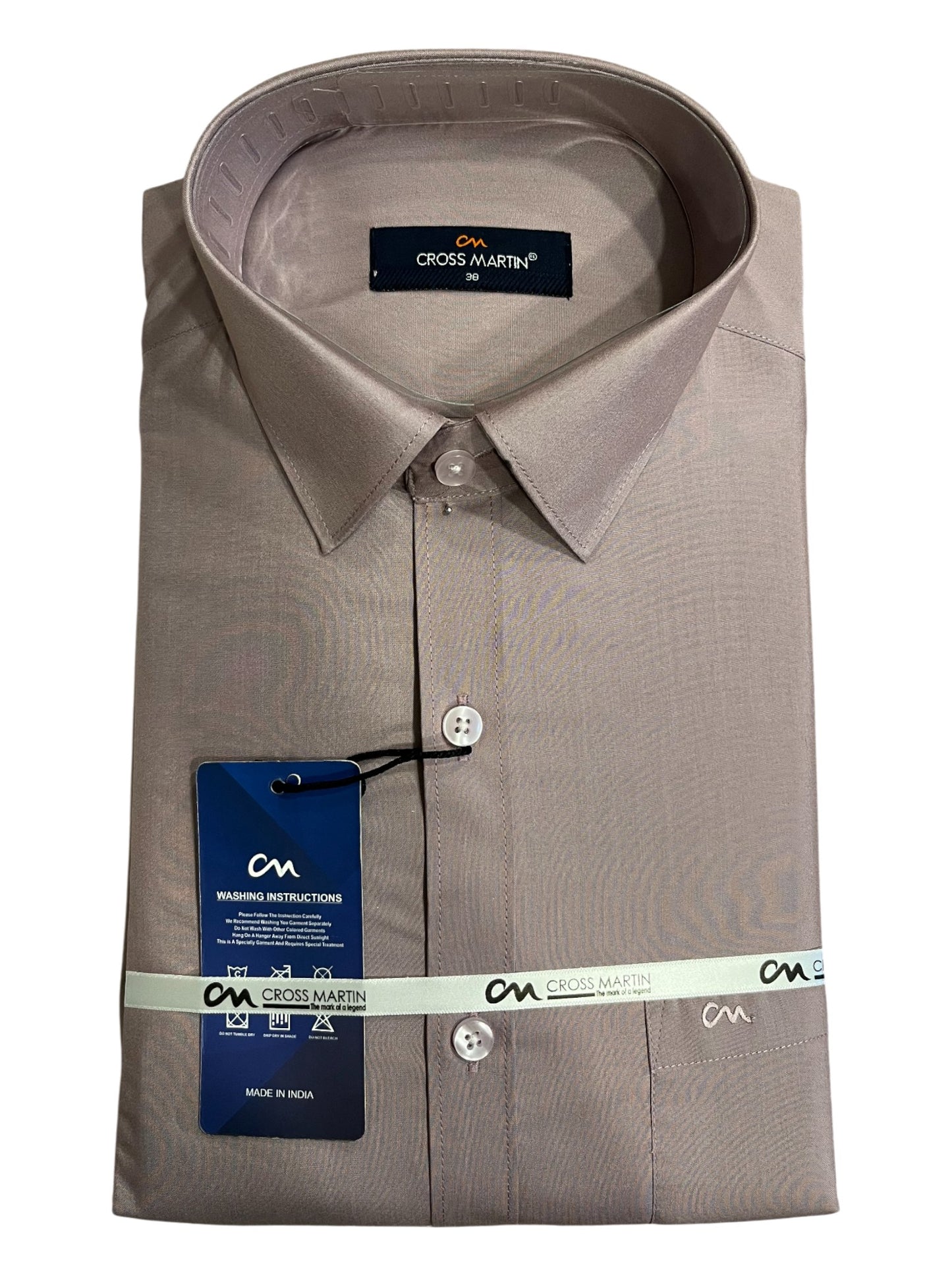 Southloom Pure Cotton Lavander Plain Shirt (38 FS)