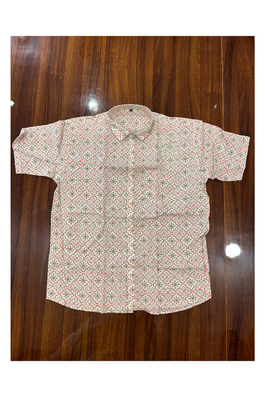 Southloom Jaipur Pure Cotton Printed Shirt For Men (3XL)