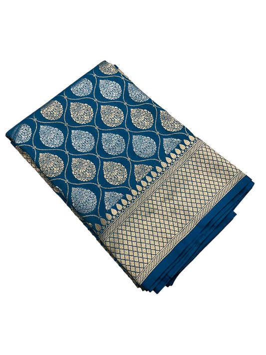 Southloom Pure Banarasi Silk Saree with Woven Work on Body and Borders