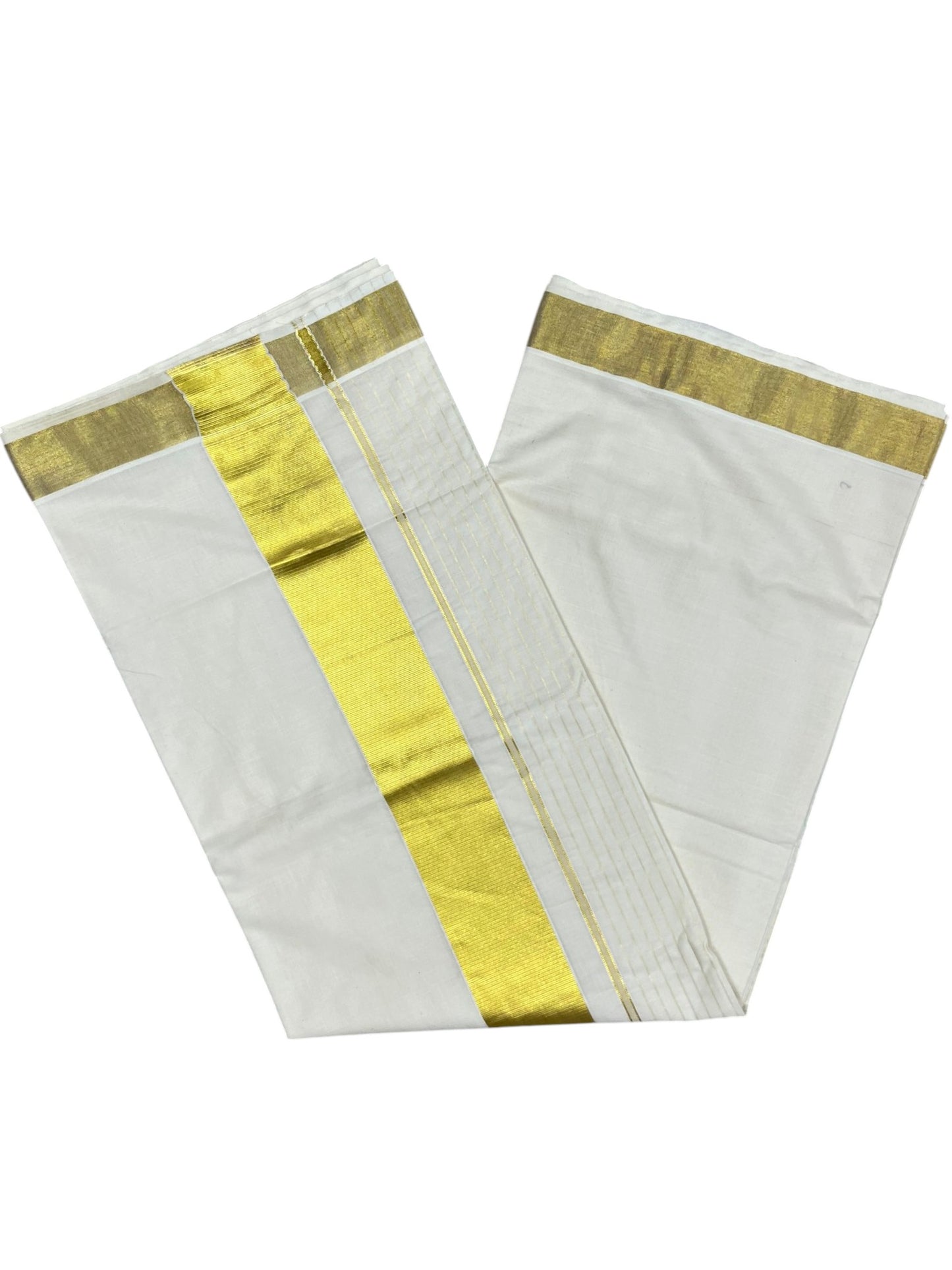 Southloom Pure Cotton Kerala Kasavu Saree with 3 inch Border