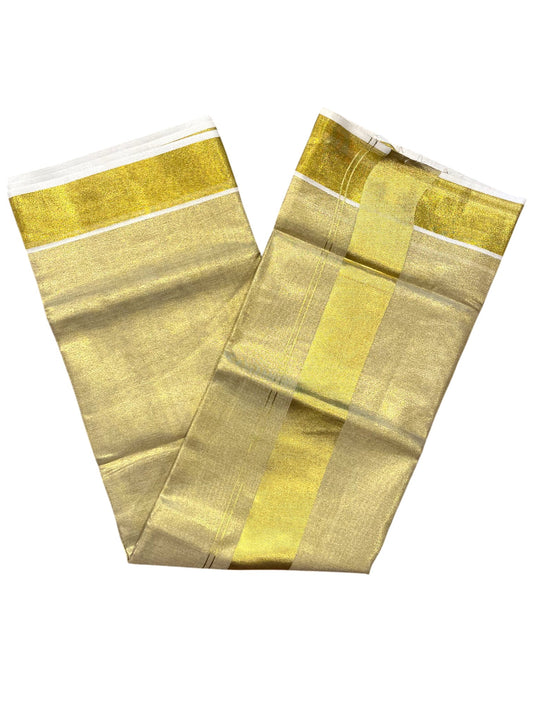 Southloom Kerala Tissue Kasavu Plain Saree