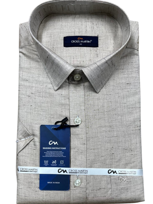 Southloom Pure Cotton Gray Plain Shirt SLSHIRT 42HS