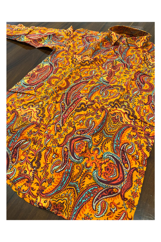 Southloom Jaipur Pure Cotton Block Printed Shirt for Men (Medium)