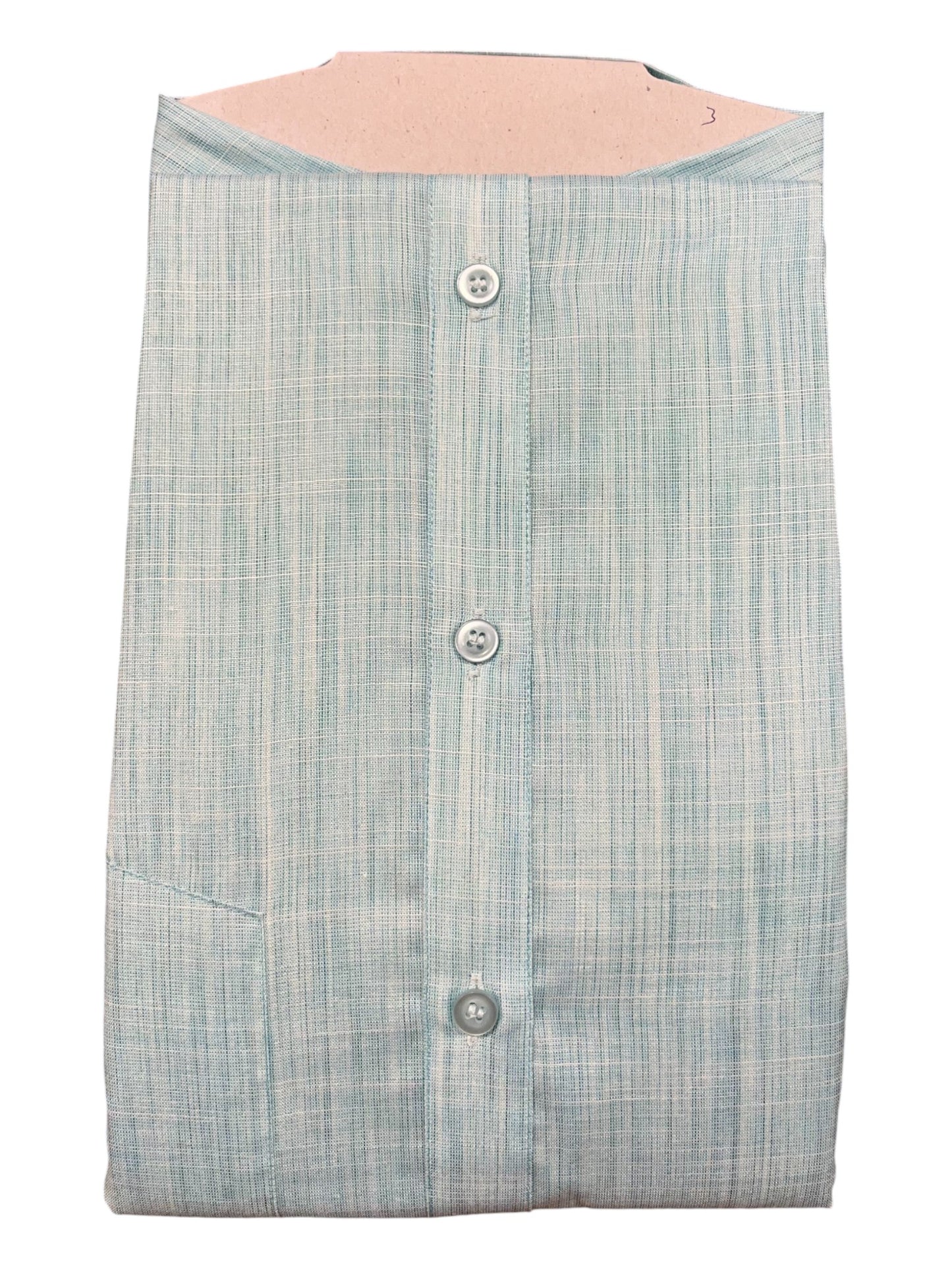 Southloom Pure Cotton Blue plain Shirt (44 FS)