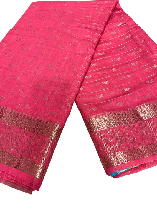 Southloom Georgete Banarasi Silk Saree with Woven Work on Body and Borders