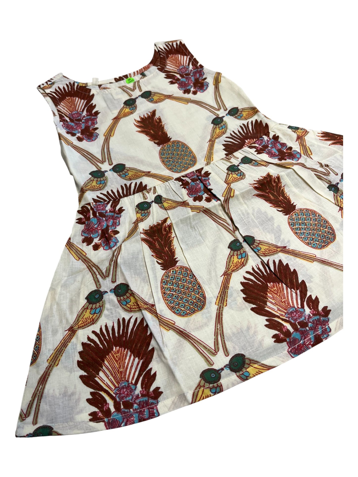 Southloom Pure Cotton Jaipur Printed Frocks for Girls (Age 1-2)