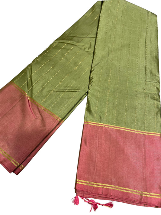 Southloom Pure Handloom Kanchipuram Silk Saree with Butta Work