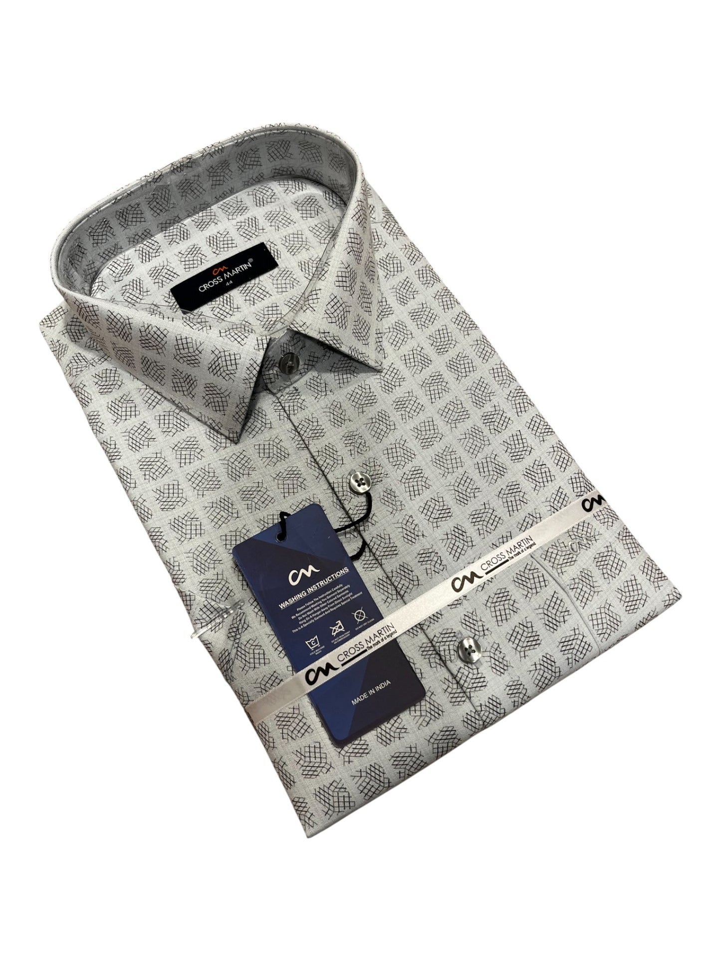 Southloom Pure Cotton Green Printed Shirt (44 HS)