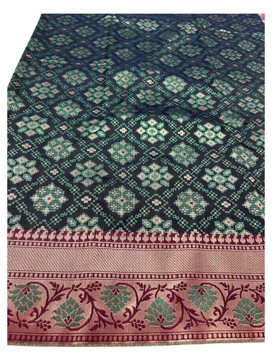 Southloom  Banarasi Silk Saree with Woven Work on Body and Borders