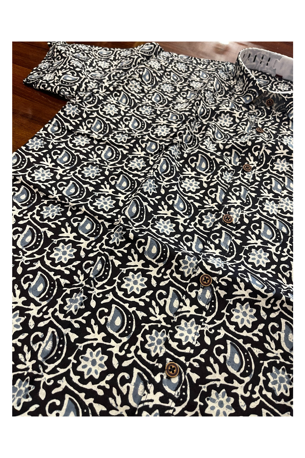 Southloom Jaipur Pure Cotton Printed Shirt For Men (XL)