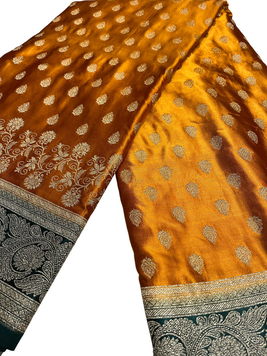 Southloom Satin Banarasi Silk Saree with Woven Work on Body and Borders