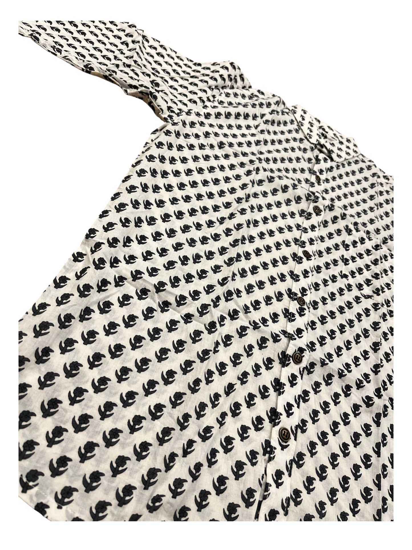 Southloom Jaipur Pure Cotton Block Printed Shirt for Men (Medium)