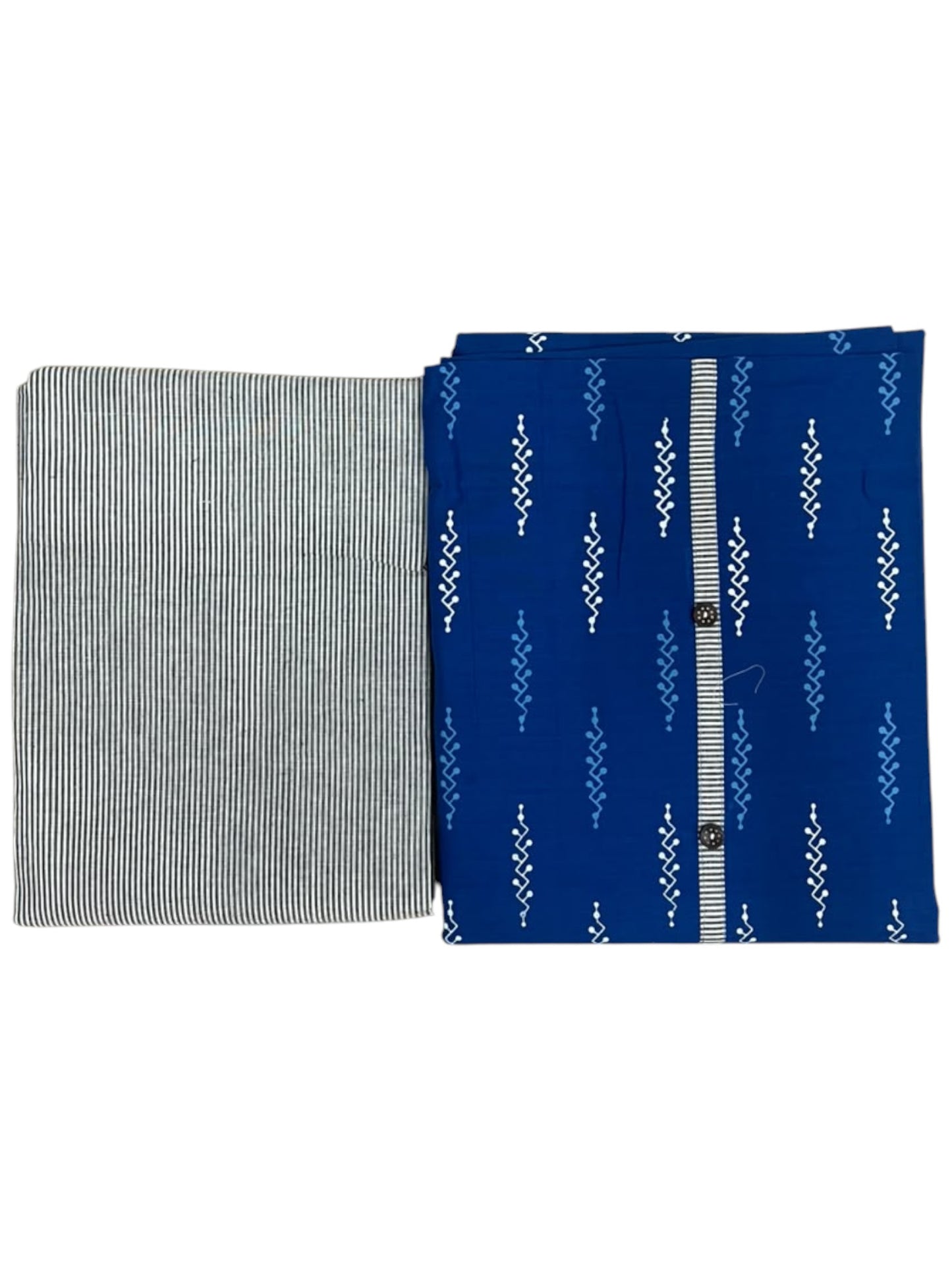 Southloom™ Cotton  3 Piece Blue Salwar Material with Woven  Work