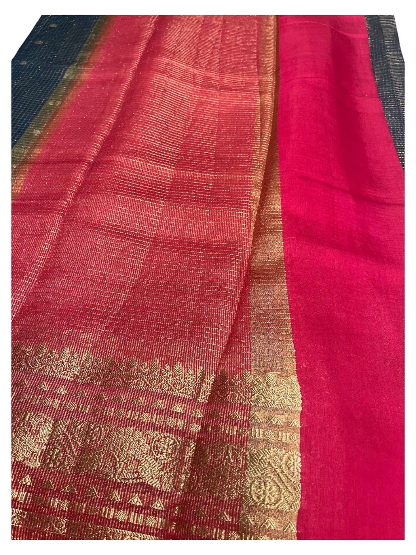 Southloom Banarasi Semi Silk Saree with Woven Work on Body (Green)