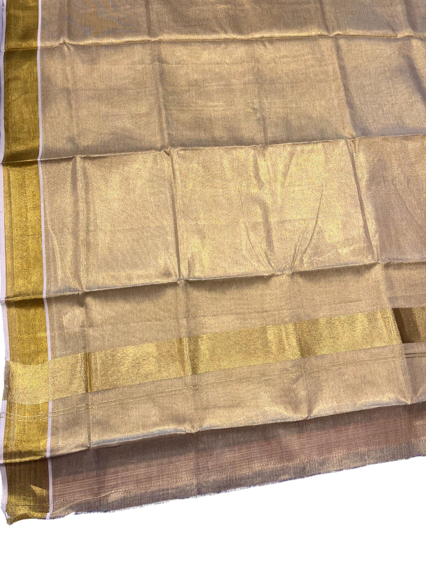 Southloom Kerala Tissue Kasavu Plain Saree