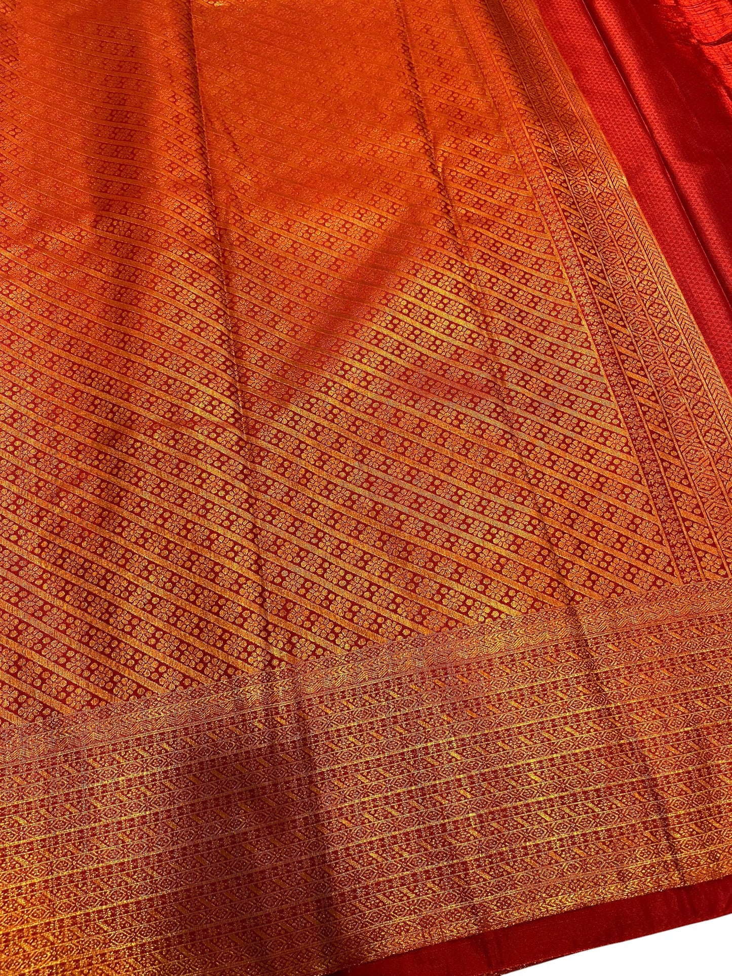 Southloom Premium Semi Silk Zari Work Brocade Saree in Bridal Red with Matching Pallu