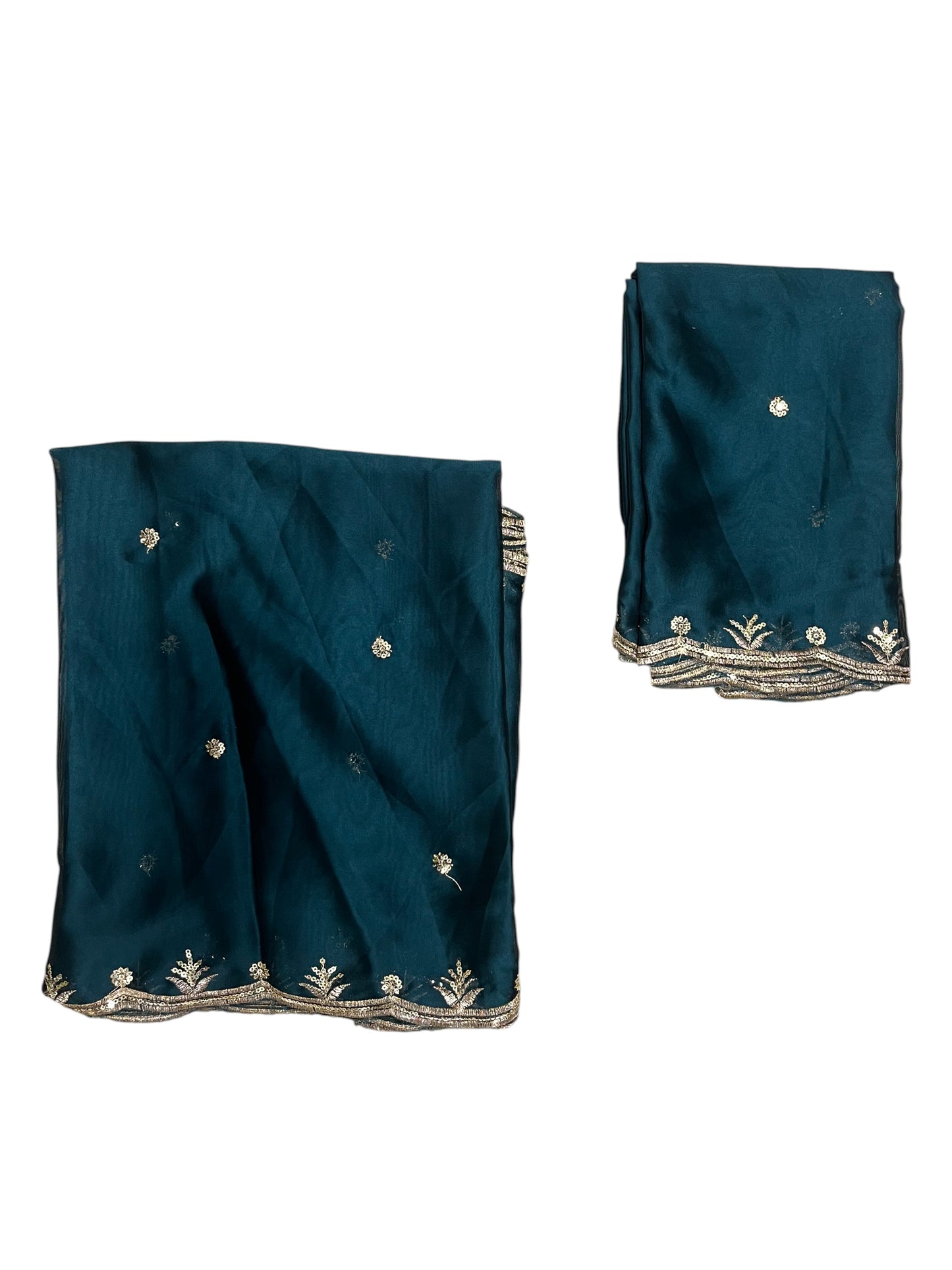 Southloom Semi Stitched Cotton Dhavani Set with Pavada and Blouse Piece