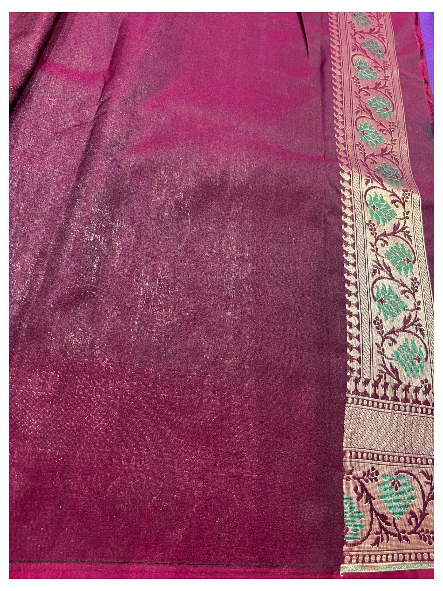 Southloom  Banarasi Silk Saree with Woven Work on Body and Borders
