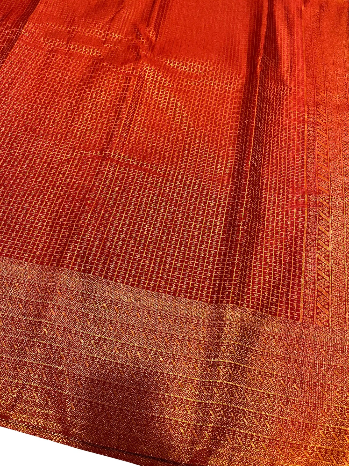 Southloom Premium Semi Silk Zari Work Brocade Saree in Bridal Red with Matching Pallu