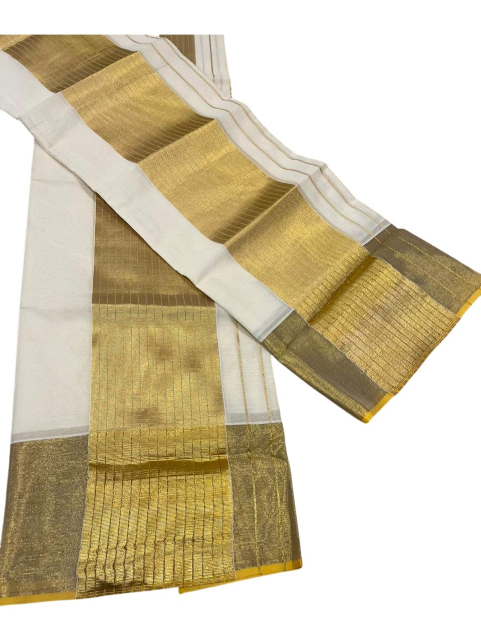 Kerala Cotton Handloom Replica Set Mundu (2.80 Mtrs) SL341